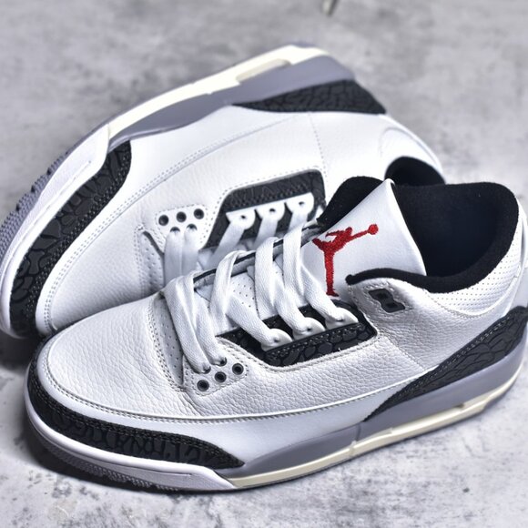 Jordan 3 Retro Cement Grey - Picture 1 of 9